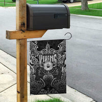 Scandinavian Viking Garden Flag Norse Warrior Sigil - Helmet and Battle Axes