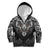 Scandinavian Viking Kid Hoodie Norse Warrior Sigil - Helmet and Battle Axes