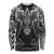 Scandinavian Viking Long Sleeve Shirt Norse Warrior Sigil - Helmet and Battle Axes