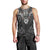 Scandinavian Viking Men Tank Top Norse Warrior Sigil - Helmet and Battle Axes