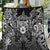 Scandinavian Viking Quilt Norse Warrior Sigil - Helmet and Battle Axes