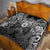 Scandinavian Viking Quilt Norse Warrior Sigil - Helmet and Battle Axes