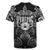 Scandinavian Viking Rugby Jersey Norse Warrior Sigil - Helmet and Battle Axes