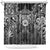 Scandinavian Viking Shower Curtain Norse Warrior Sigil - Helmet and Battle Axes