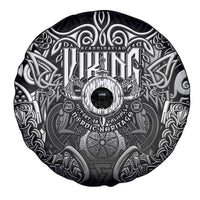 Scandinavian Viking Spare Tire Cover Norse Warrior Sigil - Helmet and Battle Axes