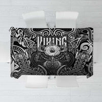 Scandinavian Viking Tablecloth Norse Warrior Sigil - Helmet and Battle Axes