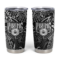 Scandinavian Viking Tumbler Cup Norse Warrior Sigil - Helmet and Battle Axes
