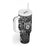 Scandinavian Viking Tumbler With Handle Norse Warrior Sigil - Helmet and Battle Axes