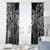 Scandinavian Viking Window Curtain Norse Warrior Sigil - Helmet and Battle Axes