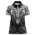 Scandinavian Viking Women Polo Shirt Norse Warrior Sigil - Helmet and Battle Axes