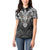 Scandinavian Viking Women Polo Shirt Norse Warrior Sigil - Helmet and Battle Axes