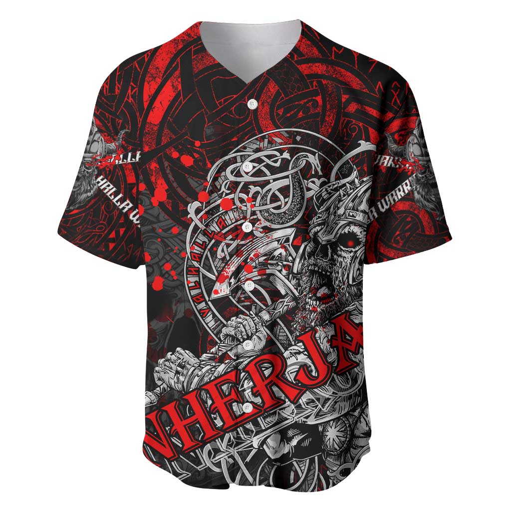 Einherjar Valhalla Baseball Jersey Viking Warrior Rage Style