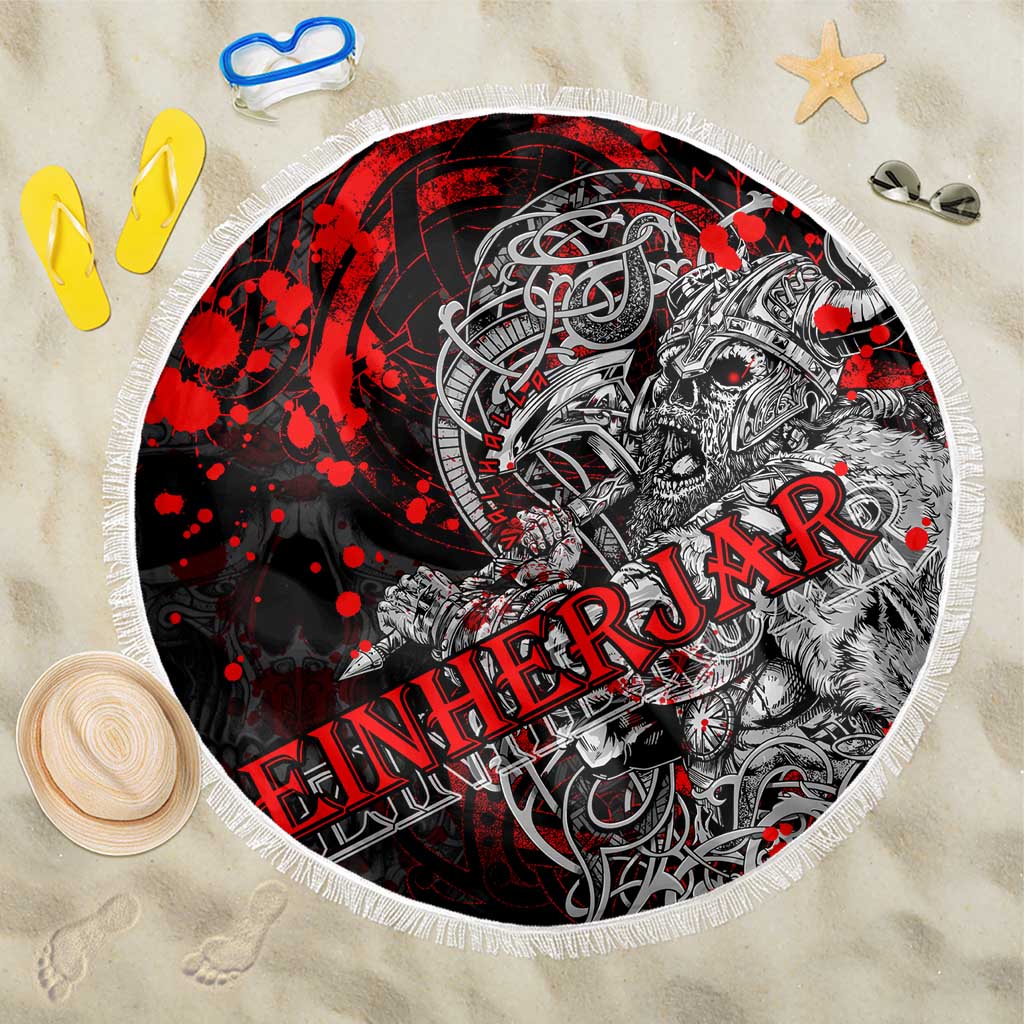 Einherjar Valhalla Beach Blanket Viking Warrior Rage Style