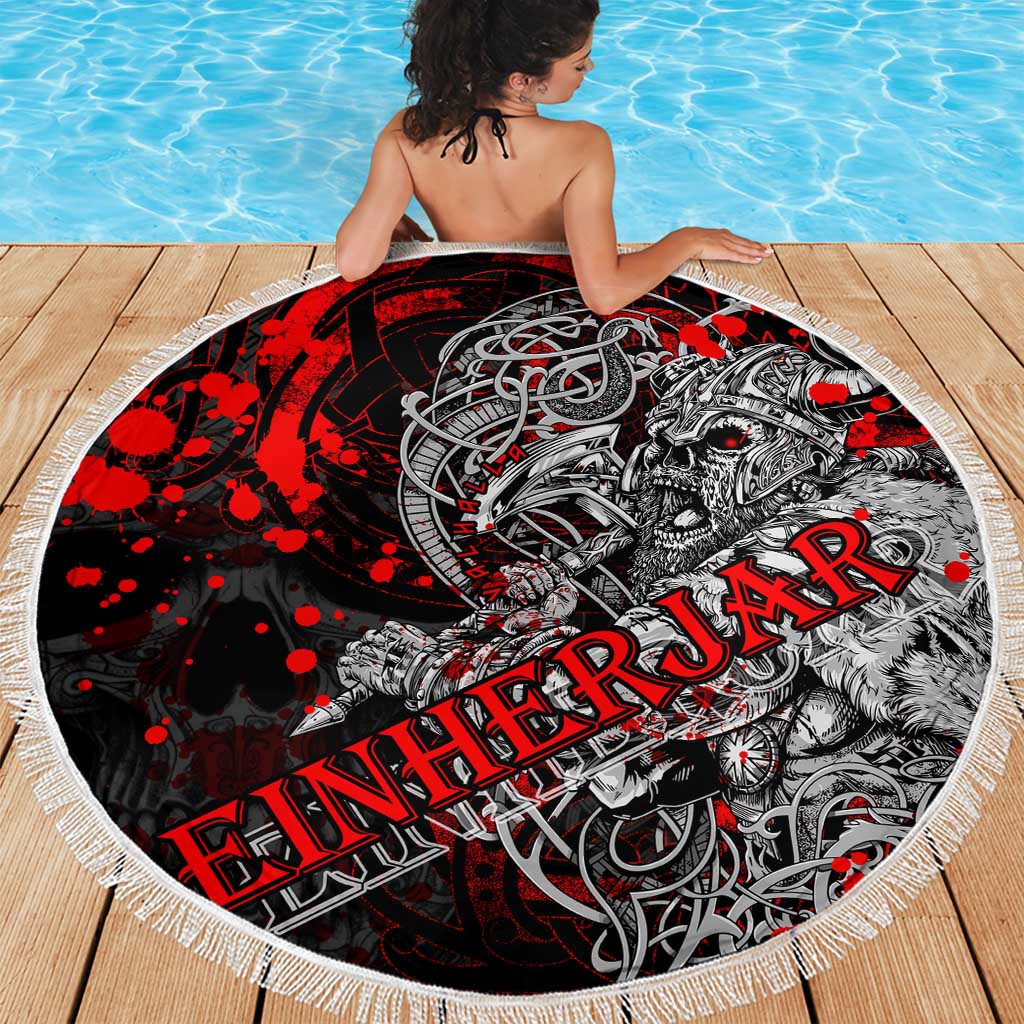 Einherjar Valhalla Beach Blanket Viking Warrior Rage Style