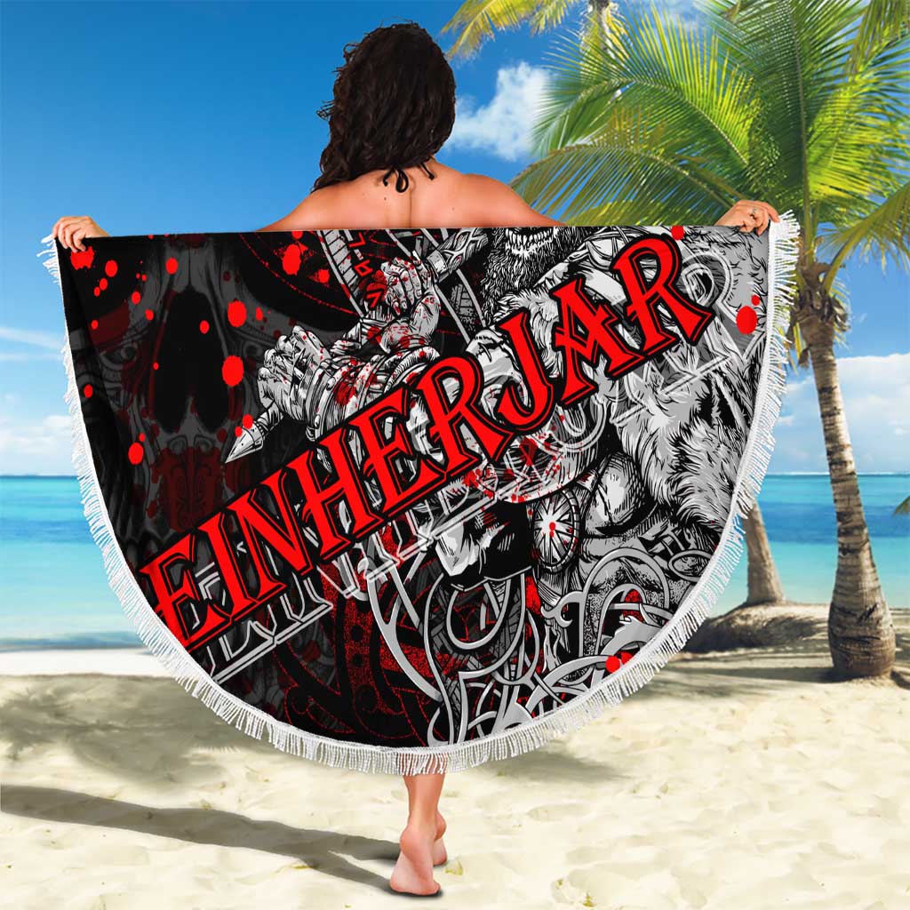 Einherjar Valhalla Beach Blanket Viking Warrior Rage Style