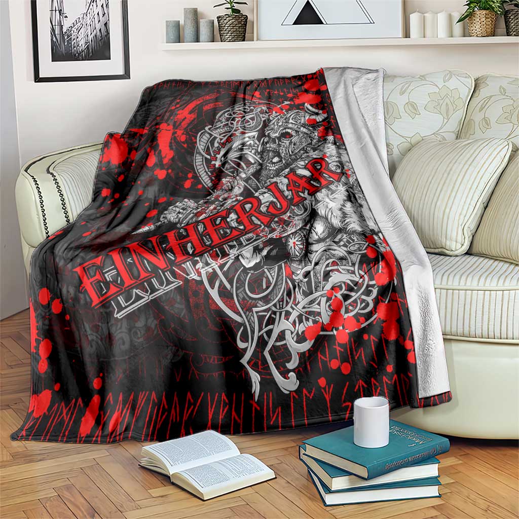 Einherjar Valhalla Blanket Viking Warrior Rage Style