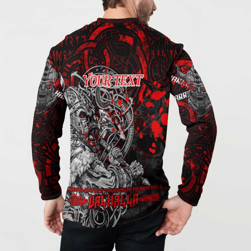 Einherjar Valhalla Button Sweatshirt Viking Warrior Rage Style