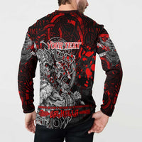 Einherjar Valhalla Button Sweatshirt Viking Warrior Rage Style