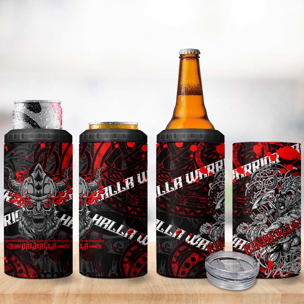 Einherjar Valhalla 4 in 1 Can Cooler Tumbler Viking Warrior Rage Style
