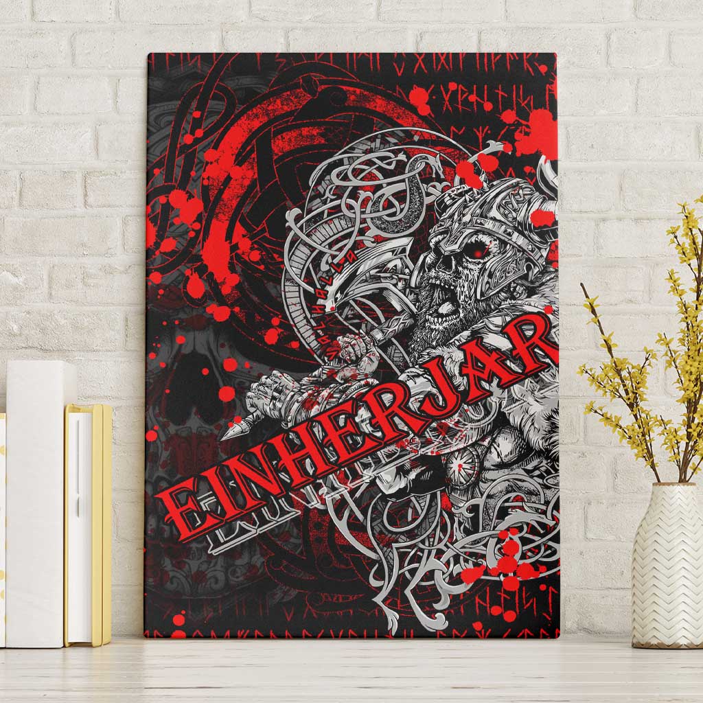 Einherjar Valhalla Canvas Wall Art Viking Warrior Rage Style