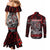 Einherjar Valhalla Couples Matching Mermaid Dress and Long Sleeve Button Shirt Viking Warrior Rage Style