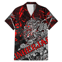 Einherjar Valhalla Family Matching Mermaid Dress and Hawaiian Shirt Viking Warrior Rage Style