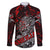 Einherjar Valhalla Family Matching Off The Shoulder Long Sleeve Dress and Hawaiian Shirt Viking Warrior Rage Style
