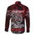 Einherjar Valhalla Family Matching Off The Shoulder Long Sleeve Dress and Hawaiian Shirt Viking Warrior Rage Style