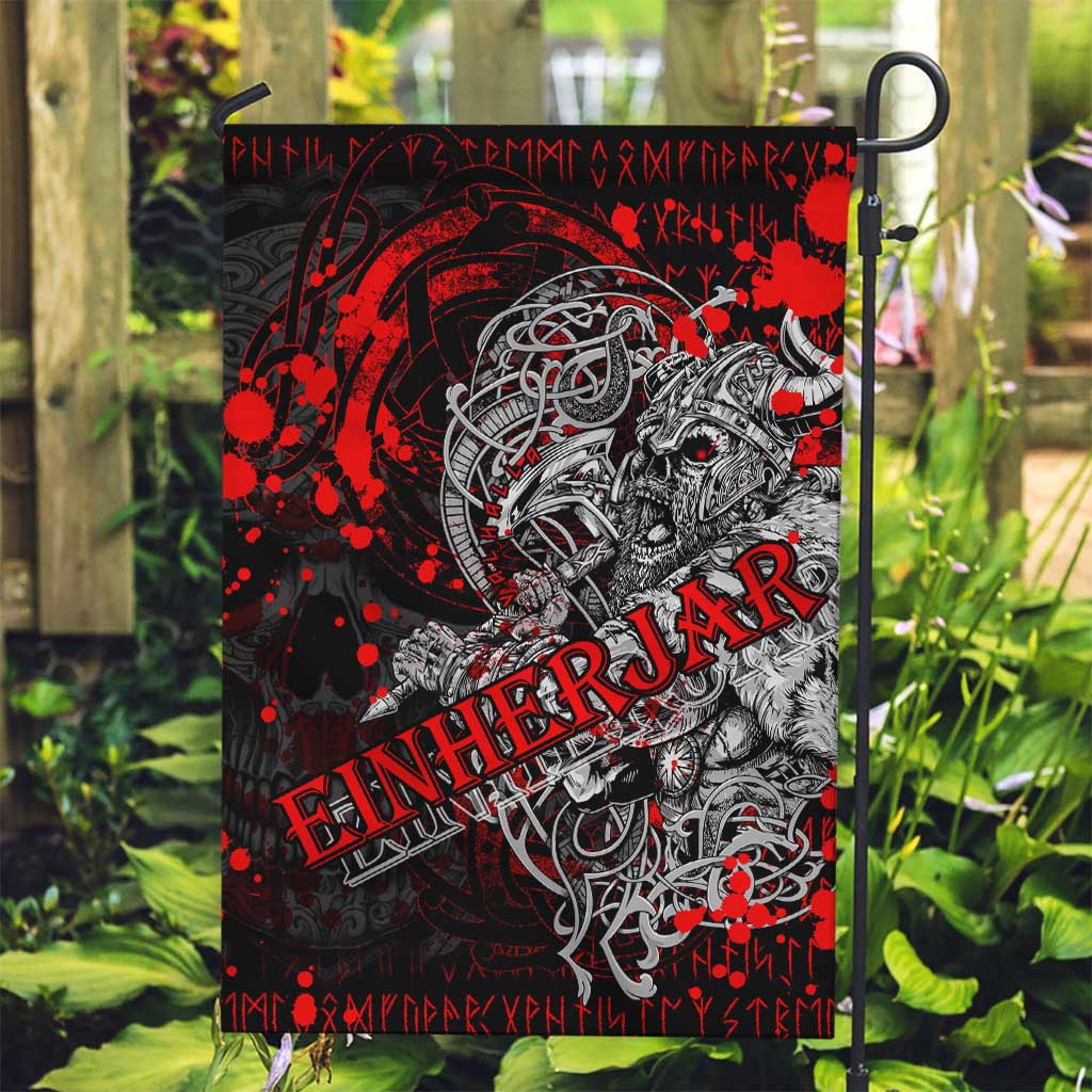 Einherjar Valhalla Garden Flag Viking Warrior Rage Style
