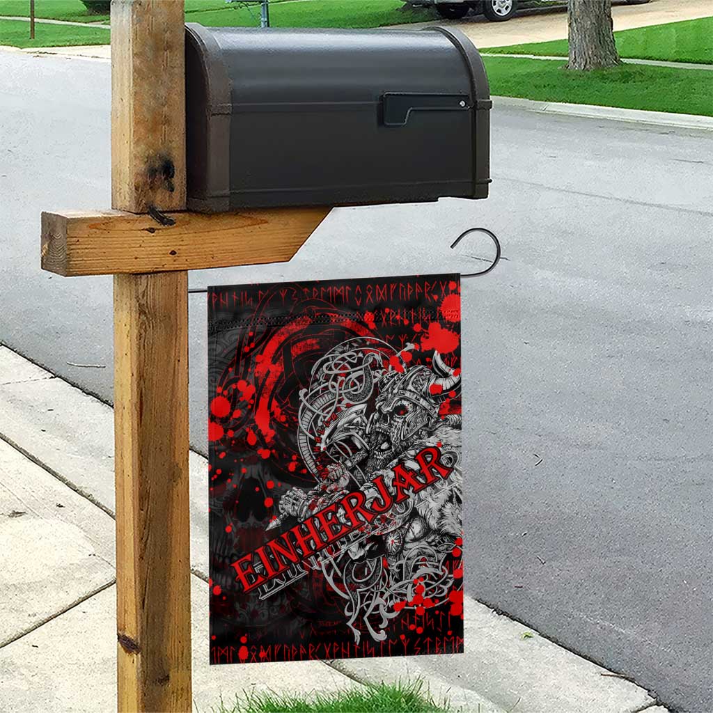 Einherjar Valhalla Garden Flag Viking Warrior Rage Style