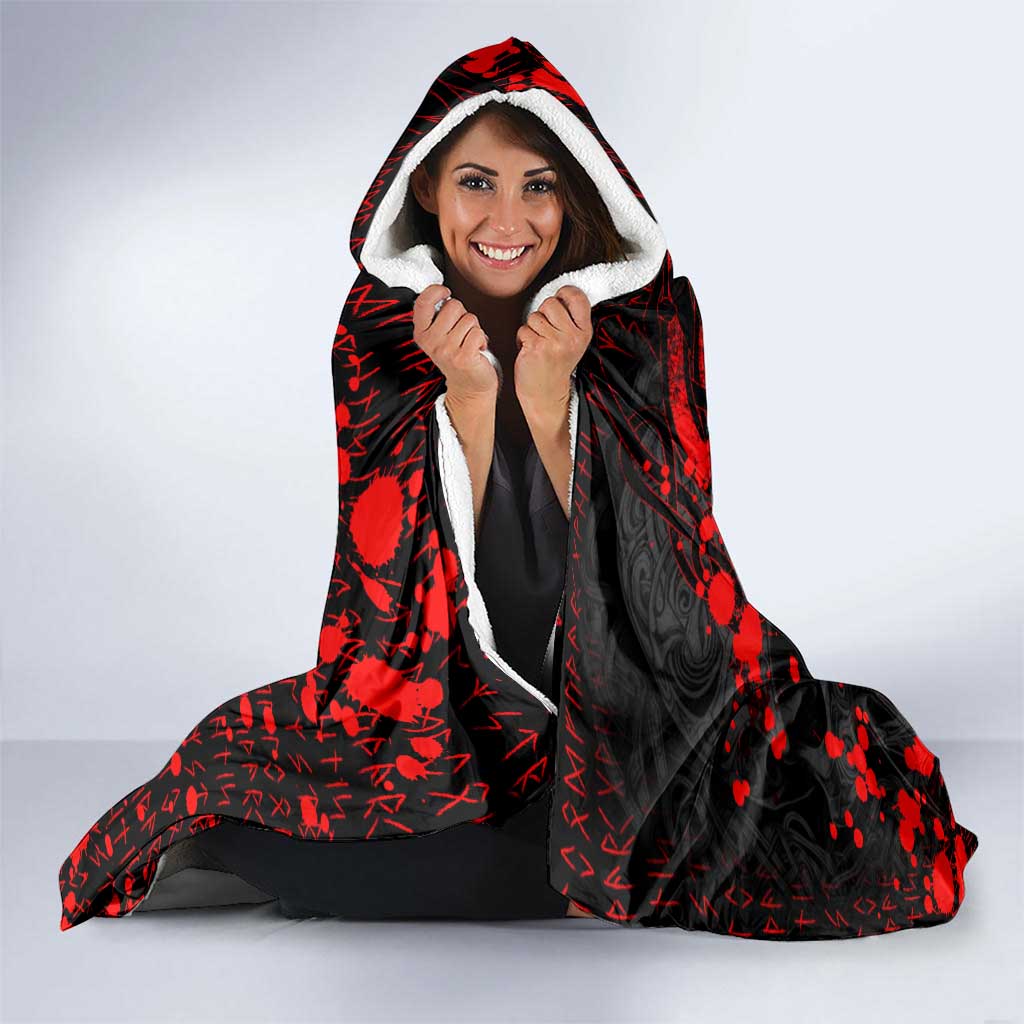 Einherjar Valhalla Hooded Blanket Viking Warrior Rage Style