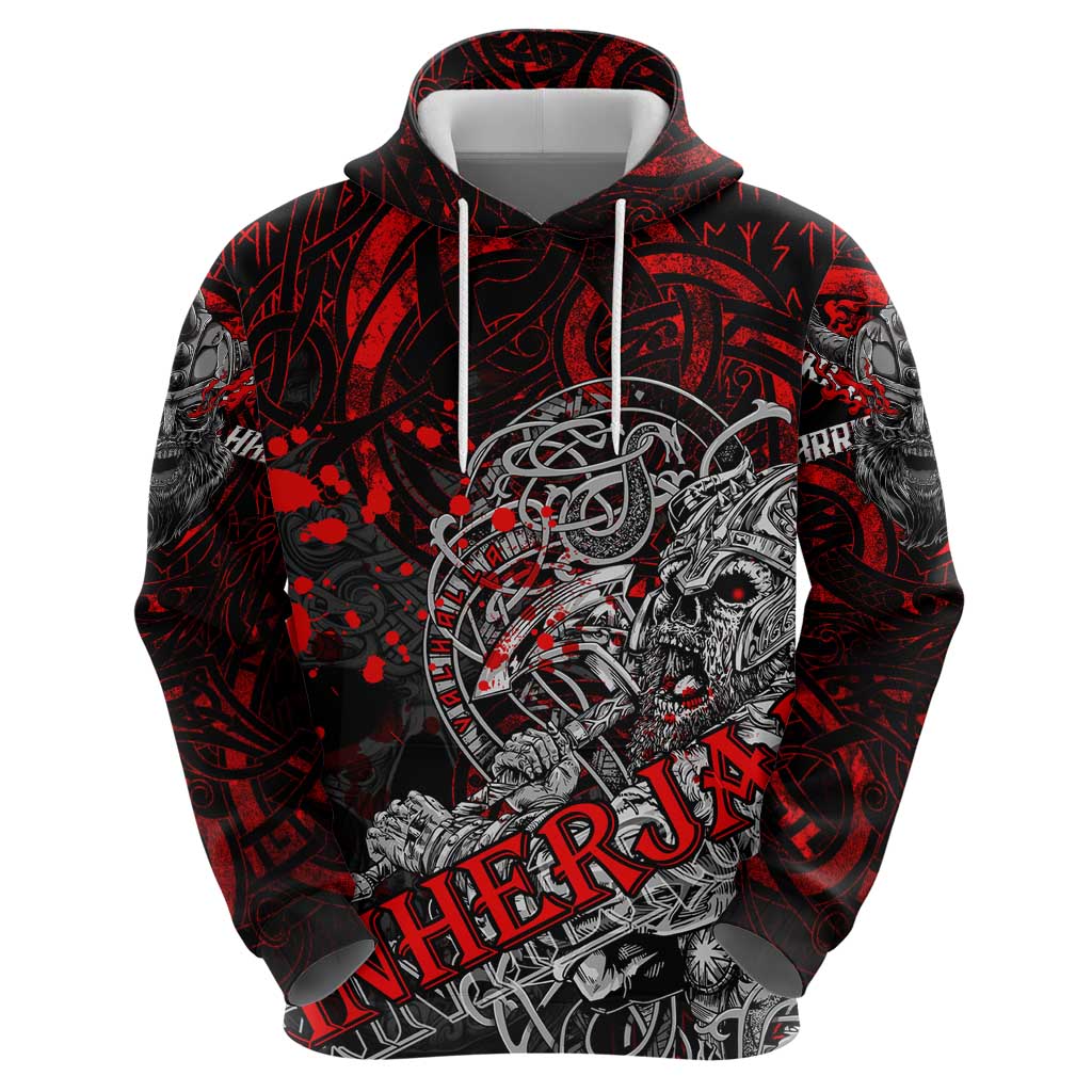 Einherjar Valhalla Hoodie Viking Warrior Rage Style