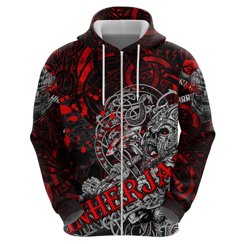 Einherjar Valhalla Hoodie Viking Warrior Rage Style