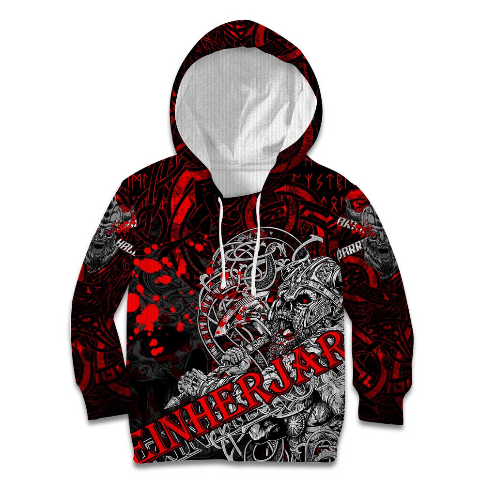 Einherjar Valhalla Kid Hoodie Viking Warrior Rage Style