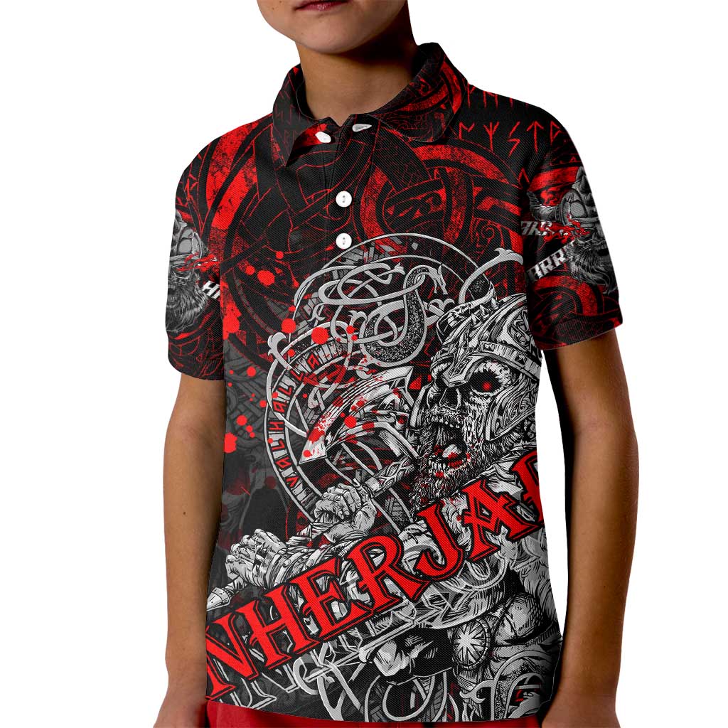 Einherjar Valhalla Kid Polo Shirt Viking Warrior Rage Style