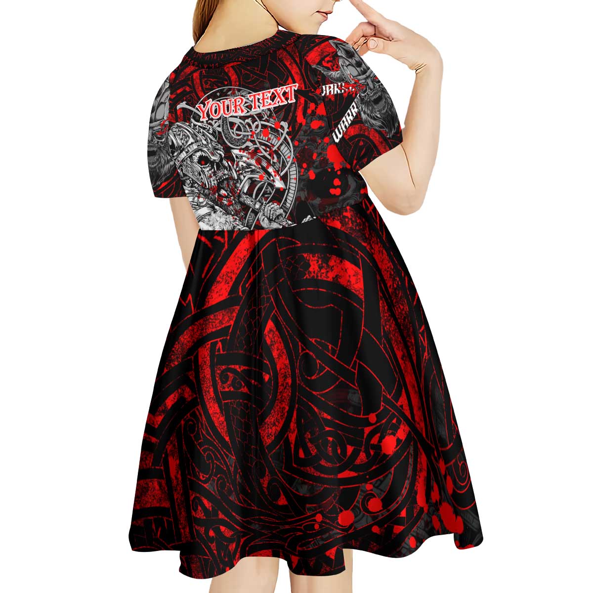 Einherjar Valhalla Kid Short Sleeve Dress Viking Warrior Rage Style
