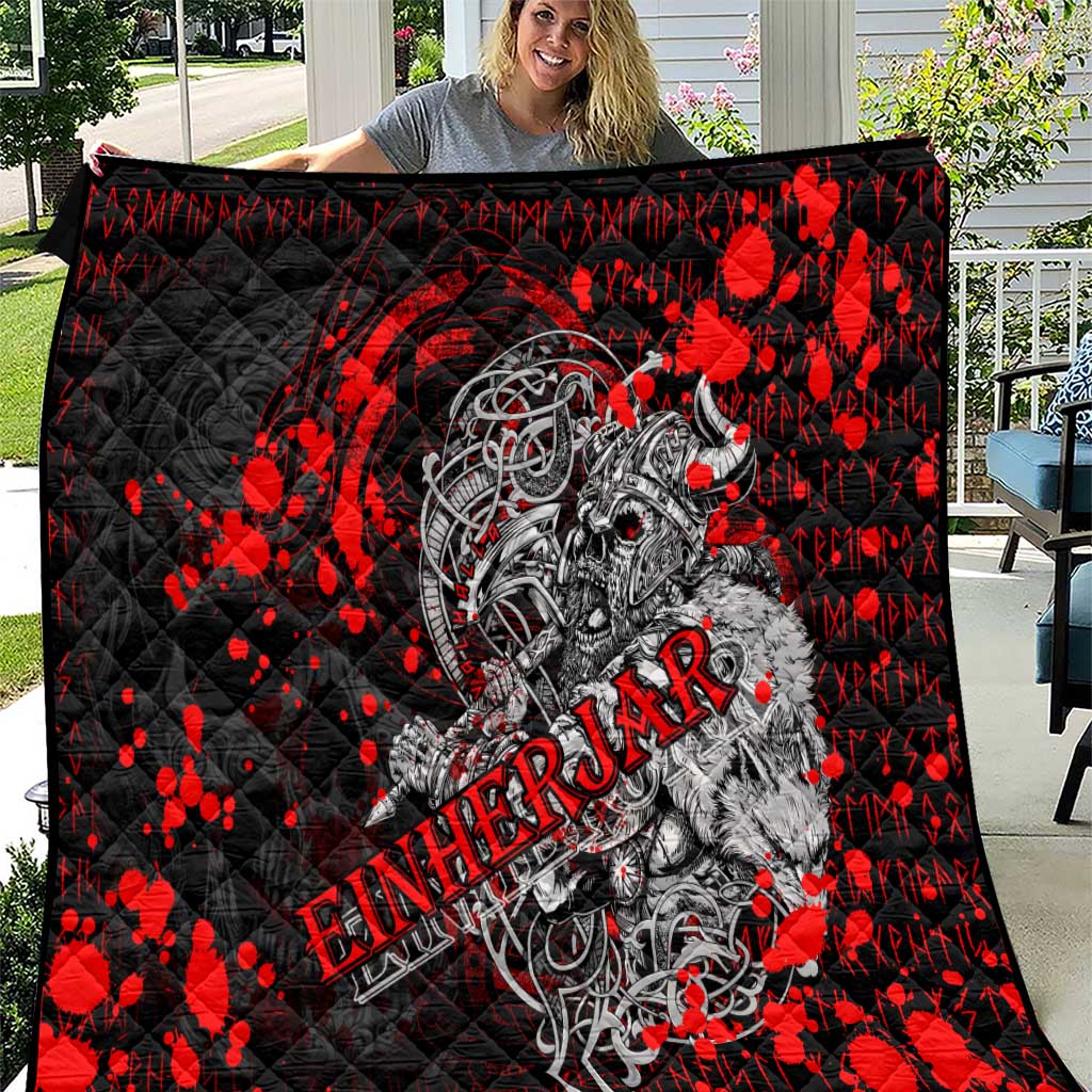 Einherjar Valhalla Quilt Viking Warrior Rage Style