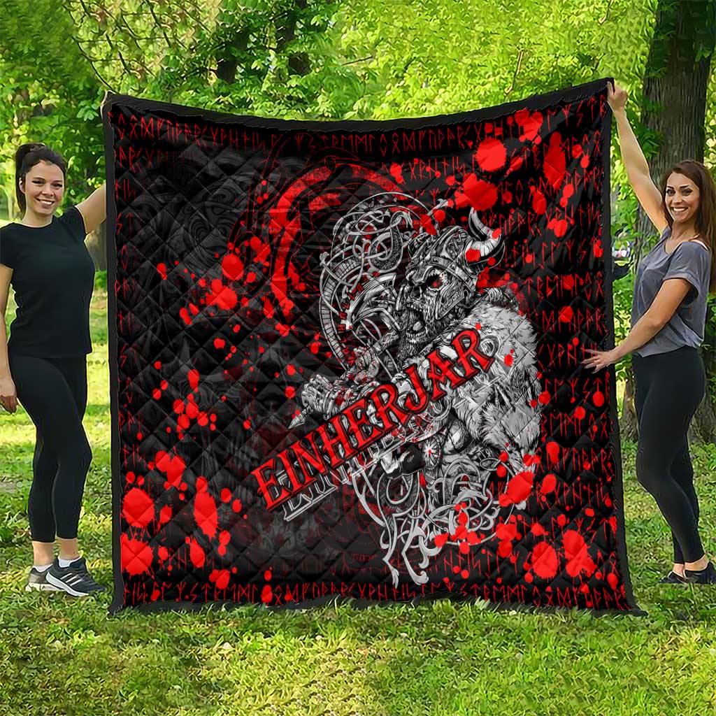 Einherjar Valhalla Quilt Viking Warrior Rage Style