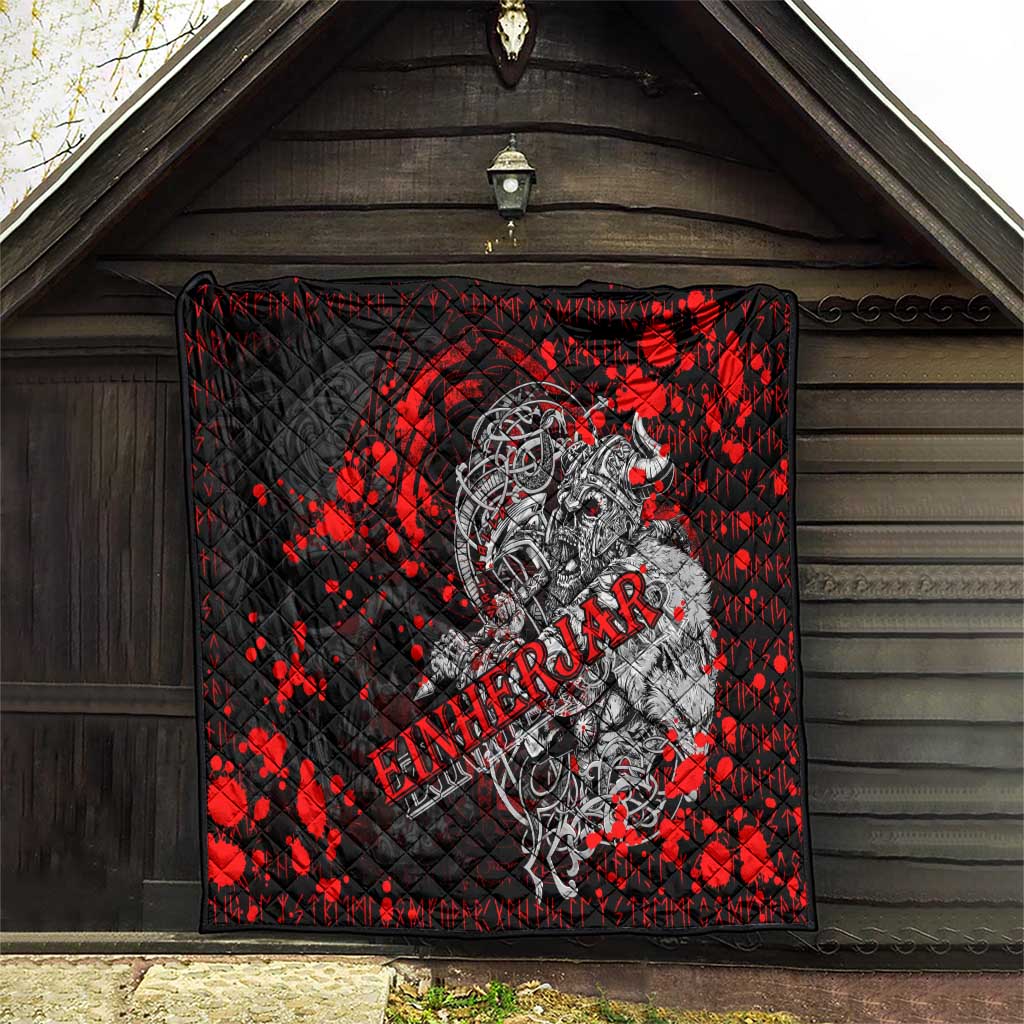 Einherjar Valhalla Quilt Viking Warrior Rage Style