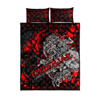 Einherjar Valhalla Quilt Bed Set Viking Warrior Rage Style