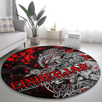 Einherjar Valhalla Round Carpet Viking Warrior Rage Style