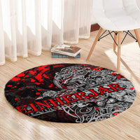 Einherjar Valhalla Round Carpet Viking Warrior Rage Style