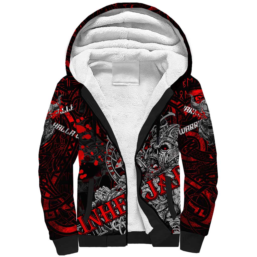 Einherjar Valhalla Sherpa Hoodie Viking Warrior Rage Style