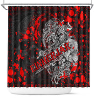 Einherjar Valhalla Shower Curtain Viking Warrior Rage Style