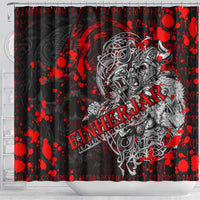 Einherjar Valhalla Shower Curtain Viking Warrior Rage Style