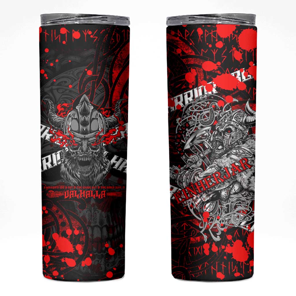 Einherjar Valhalla Skinny Tumbler Viking Warrior Rage Style