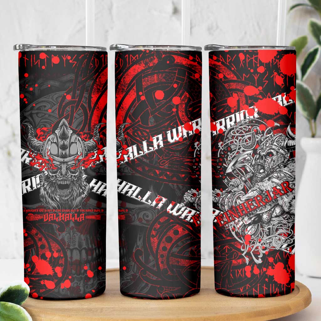 Einherjar Valhalla Skinny Tumbler Viking Warrior Rage Style