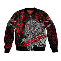 Einherjar Valhalla Sleeve Zip Bomber Jacket Viking Warrior Rage Style