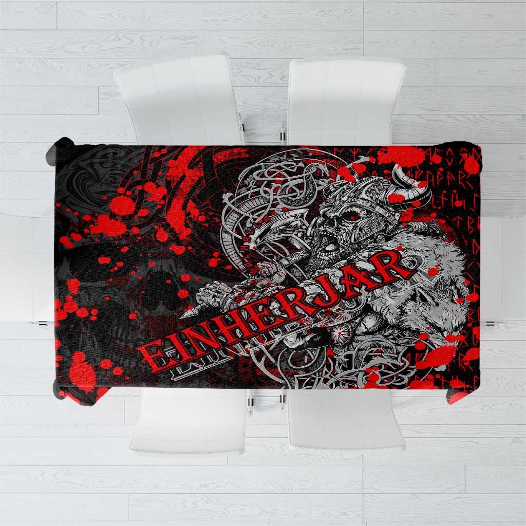 Einherjar Valhalla Tablecloth Viking Warrior Rage Style