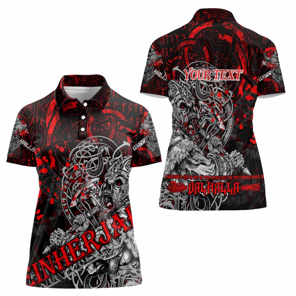 Einherjar Valhalla Women Polo Shirt Viking Warrior Rage Style